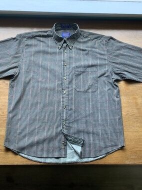 Pendleton plaid corduroy button-down shirt